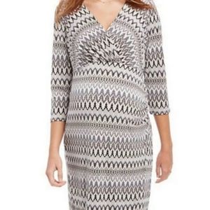 Motherhood Maternity patterned Wrap Dress